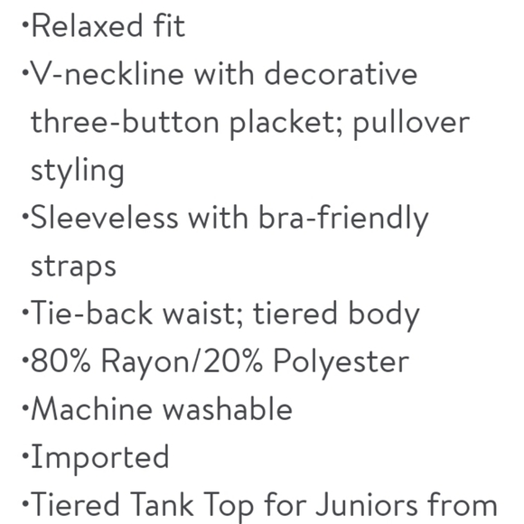 Tiered Babydoll Cami Tank Top - Picture 5 of 5